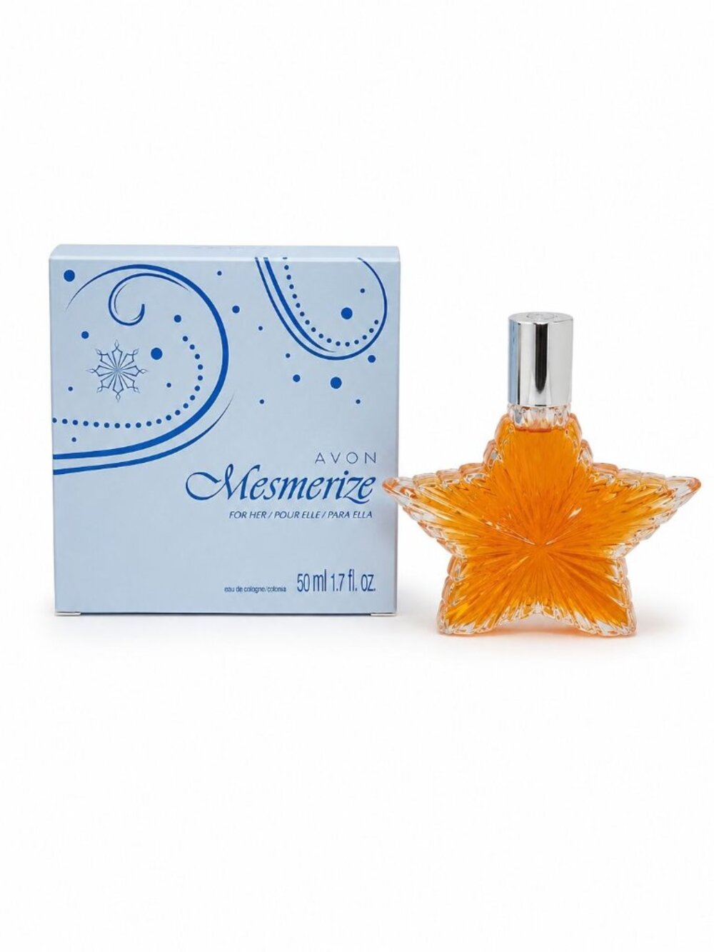 Avon MESMERIZE For Her Eau de Cologne Star Decanter 1.7 oz New in Box